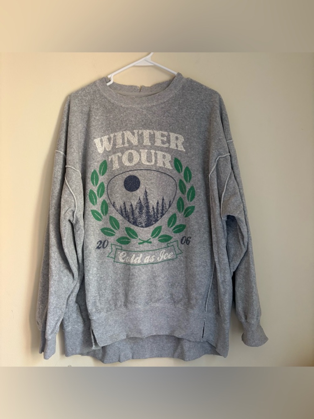 Aerie Oversized Small Graphic Pull Over